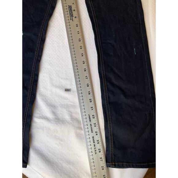 Ring of Fire Kid Skinny Jeans size 18 Dark Blue Mid Rise Stretch Boot Cut NWT - Picture 4 of 11